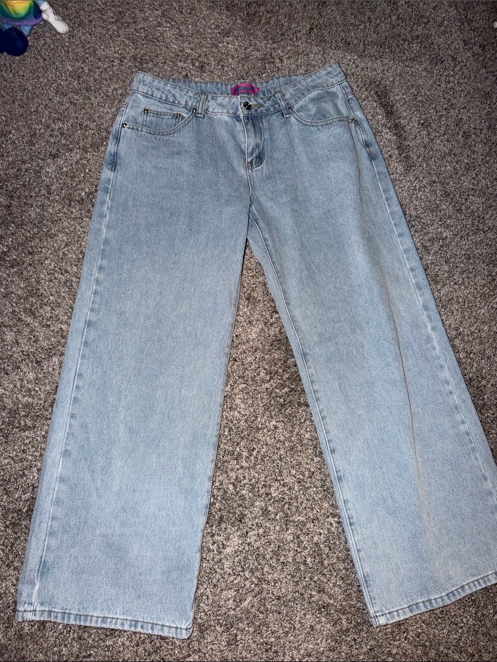 Light Wash Wide-Leg Women's Jeans